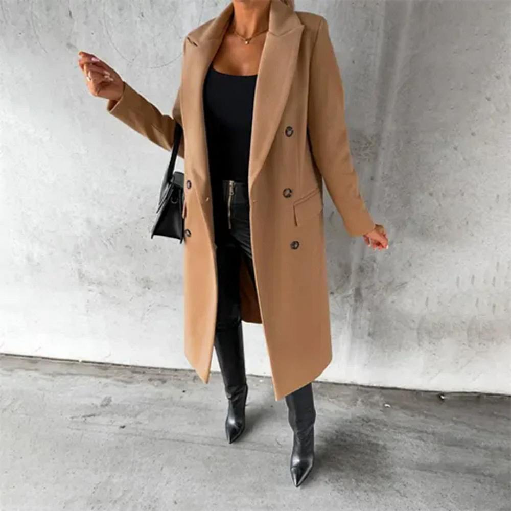 Warm Long Trench Coat for Women